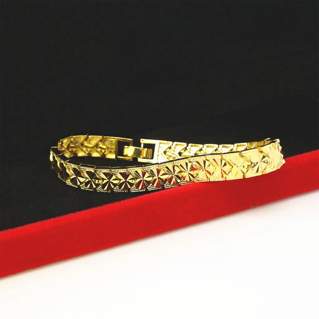 Gold Sterling Silver Chain Bracelet — Unisex