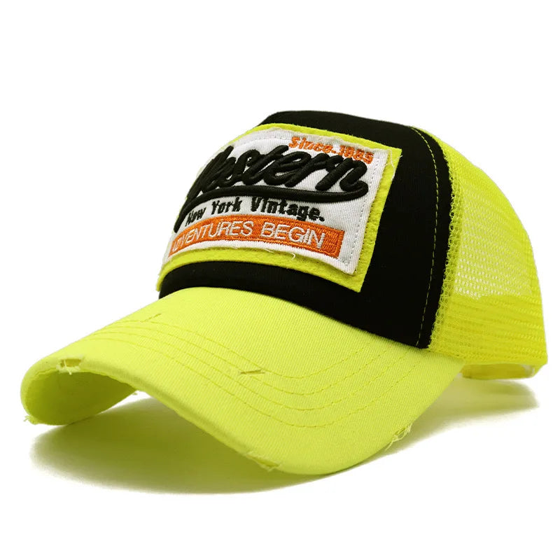 Letter Embroidery Trucker Hat