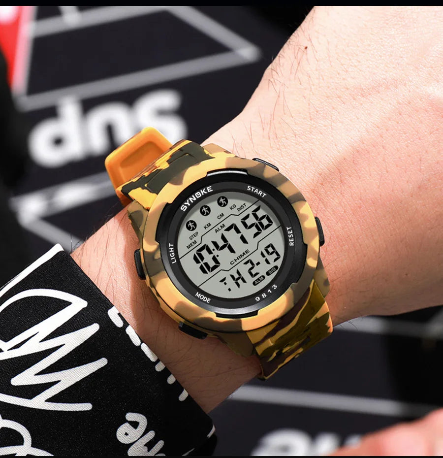Retro LED Digital Sports Watch