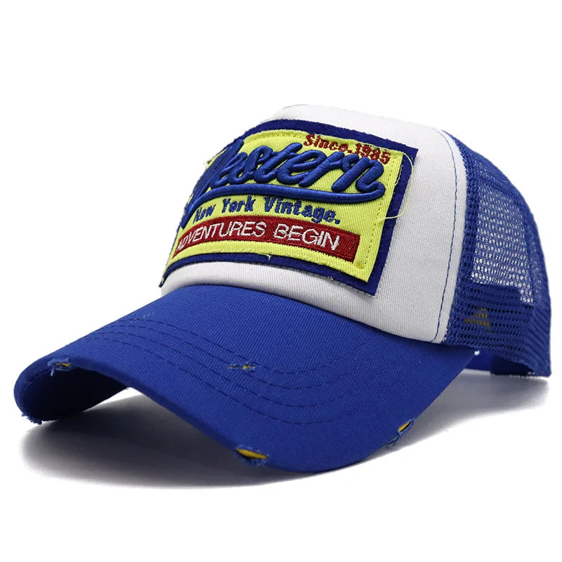 Letter Embroidery Trucker Hat
