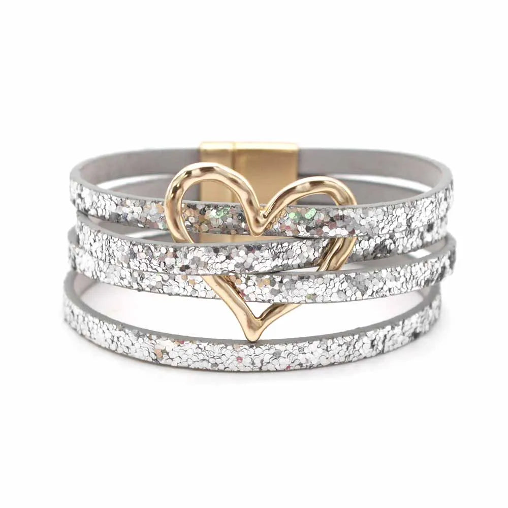 Multilayer Leather Wrap Bracelet