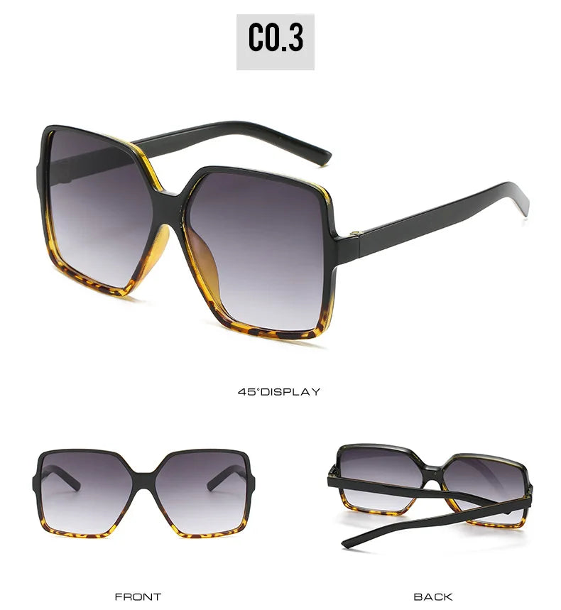 Square Big Frame Retro Shades