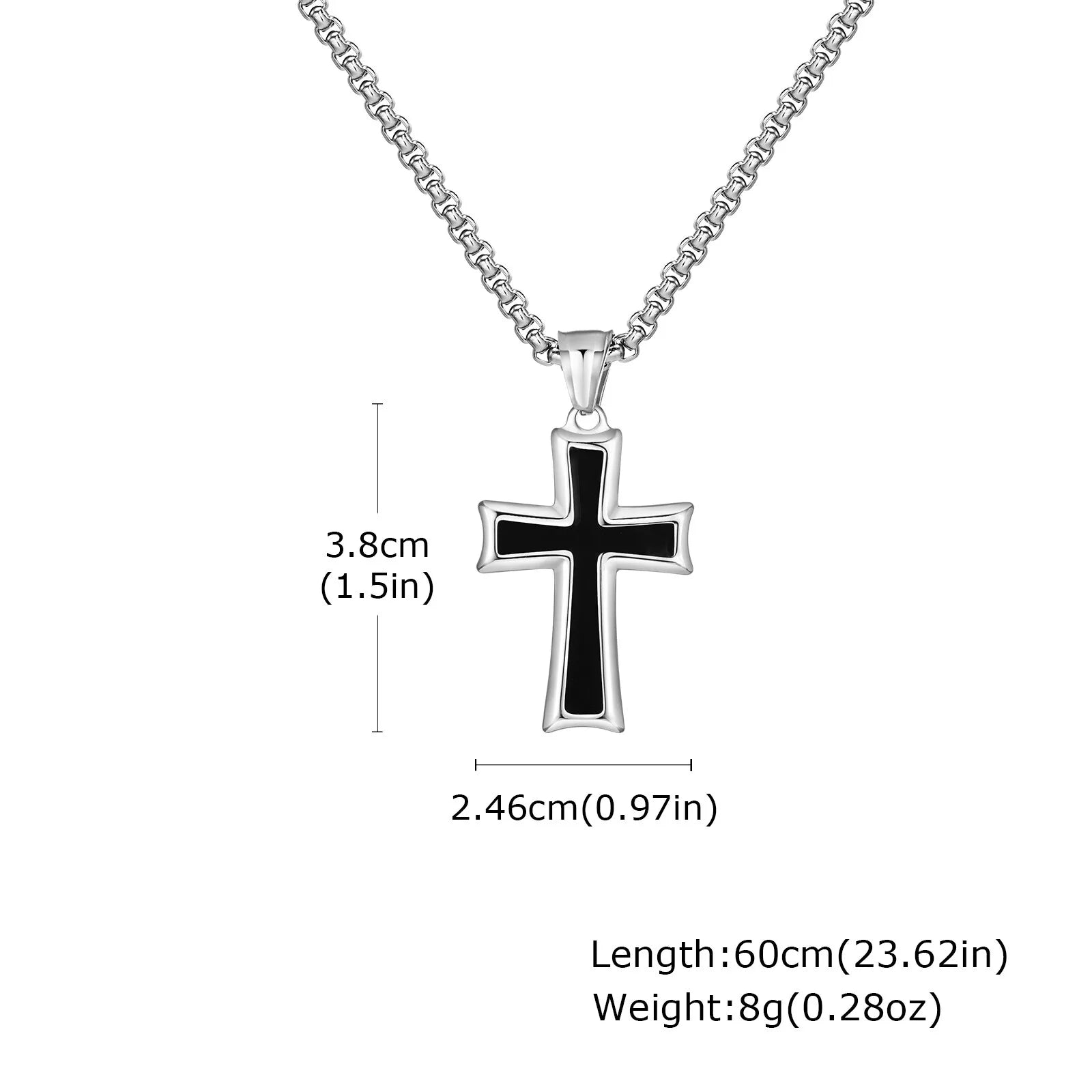 Minimalist Stainless Steel Cross Necklace