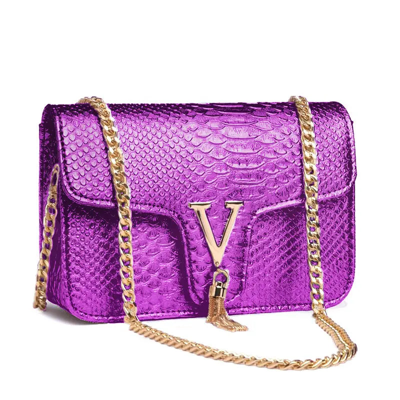 Luxury V Chain Shoulder Bag
