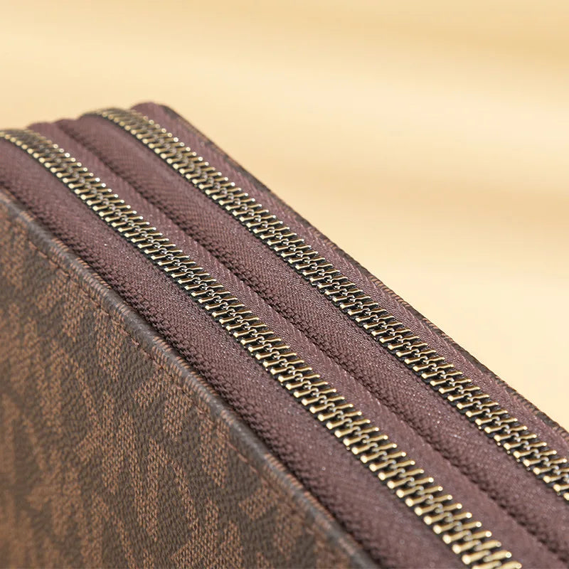 Long Wallet with Double Zipper