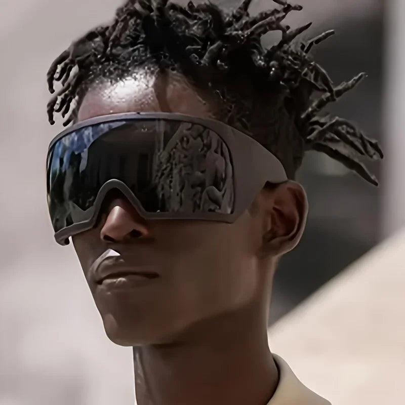 Shield Wrap Sunglasses – Futuristic UV400 Shades