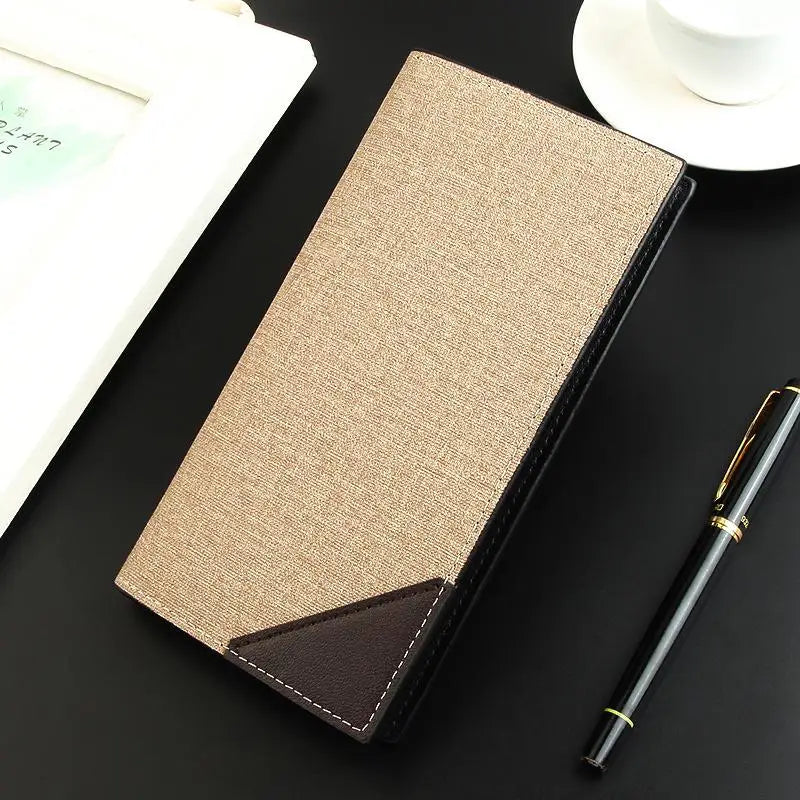 Men's Luxury Slim Leather Bifold Wallet