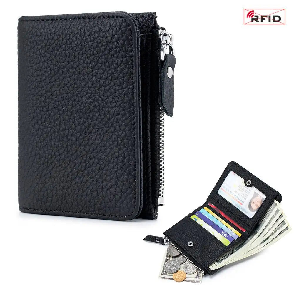 Women's RFID Leather Slim Wallet