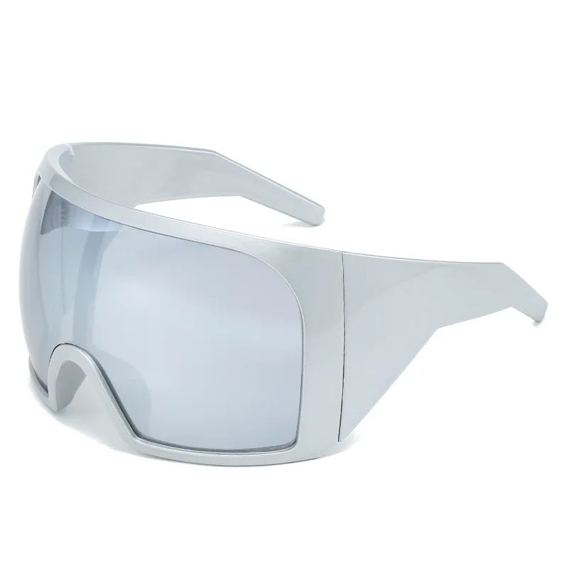 Shield Wrap Sunglasses – Futuristic UV400 Shades