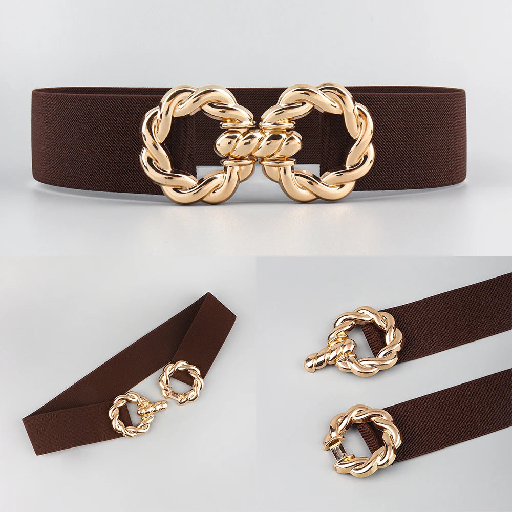 Luxury Corset Waist Belt — Metal Buckle