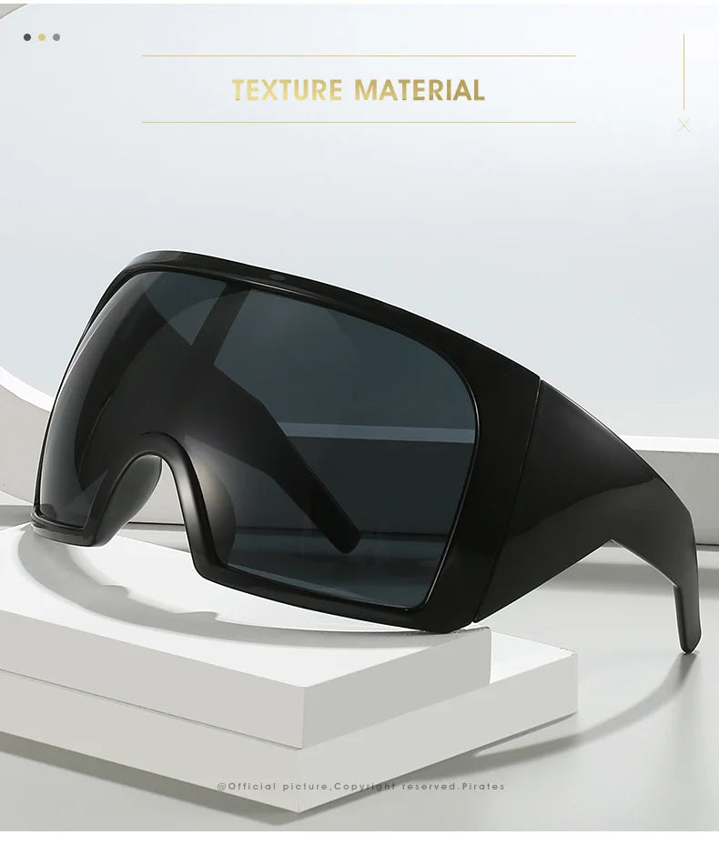 Shield Wrap Sunglasses – Futuristic UV400 Shades