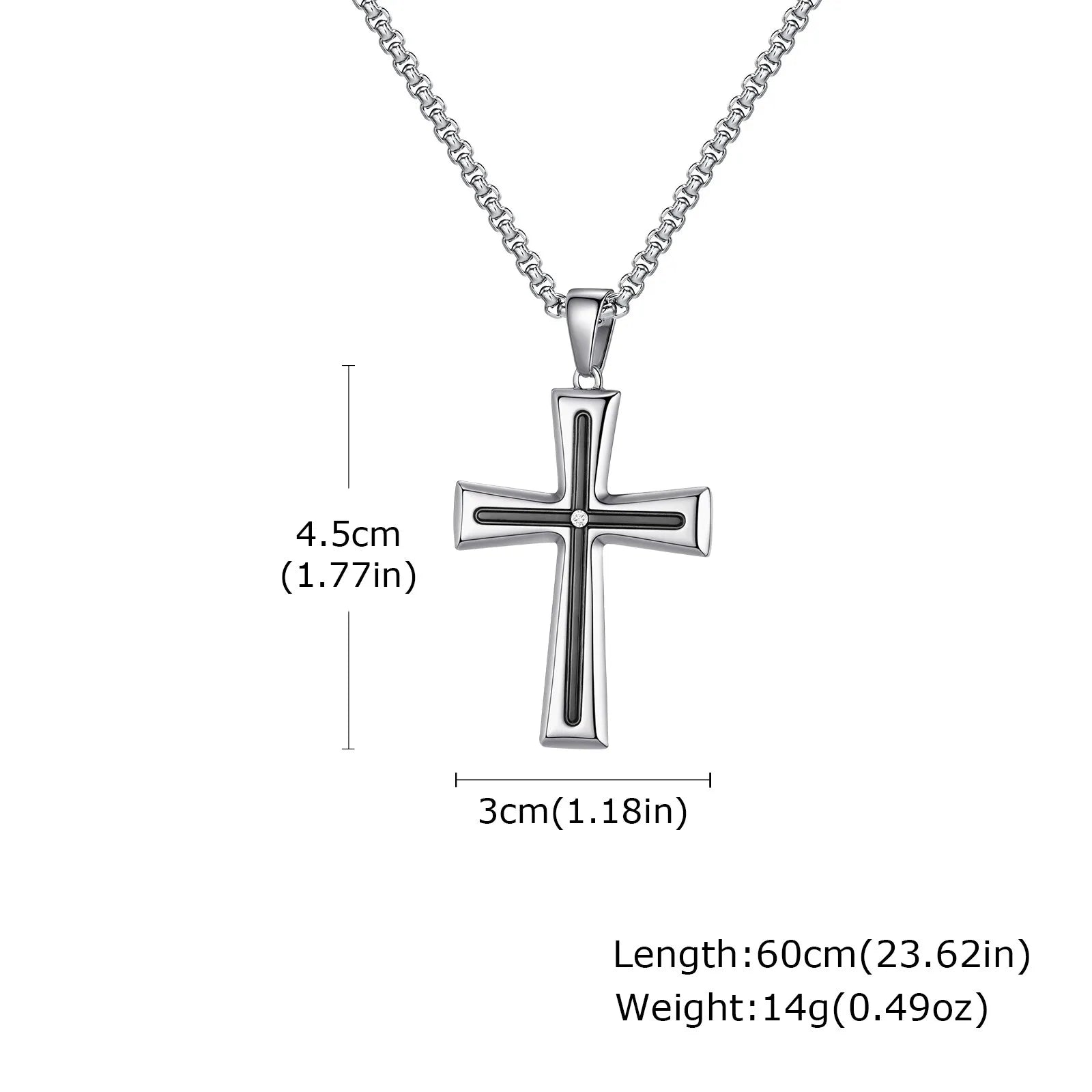 Minimalist Stainless Steel Cross Necklace