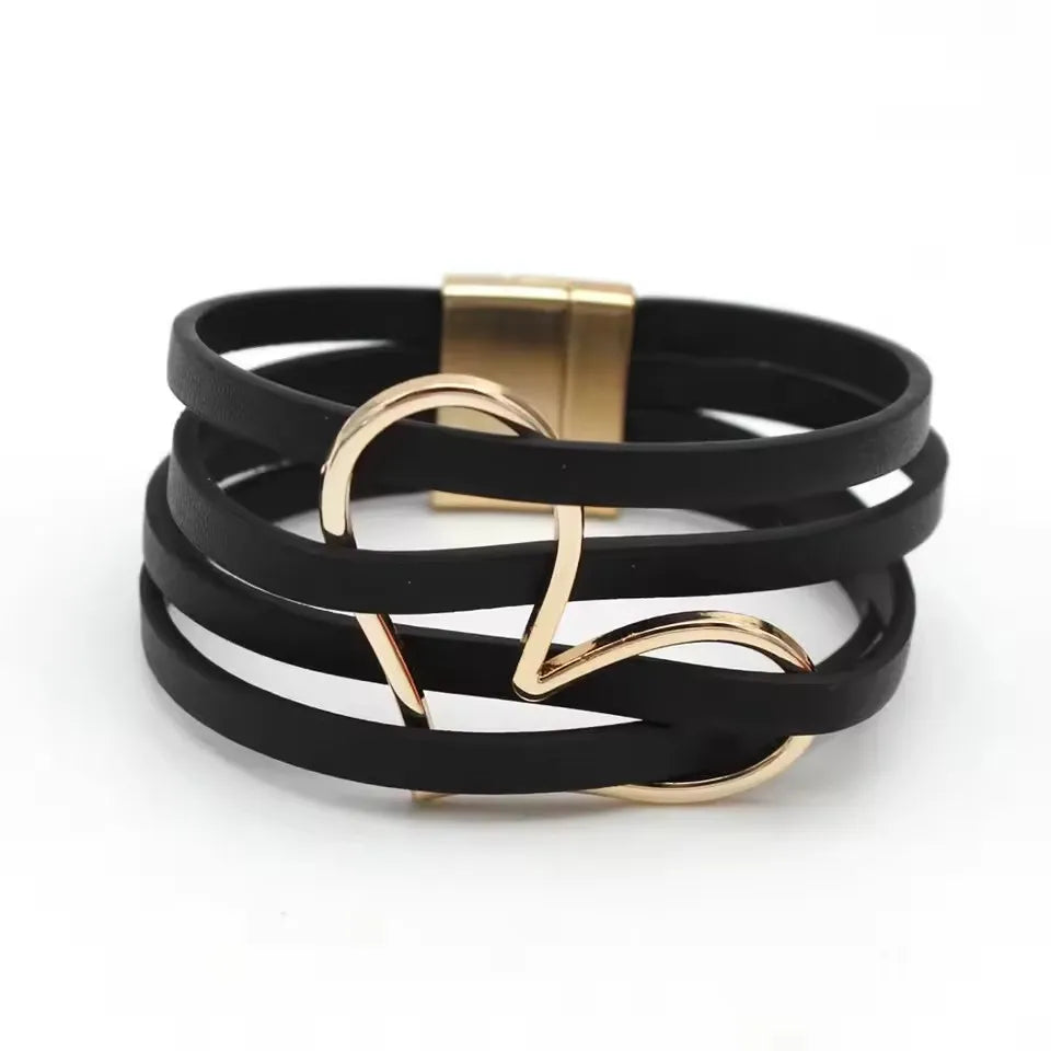 Multilayer Leather Wrap Bracelet