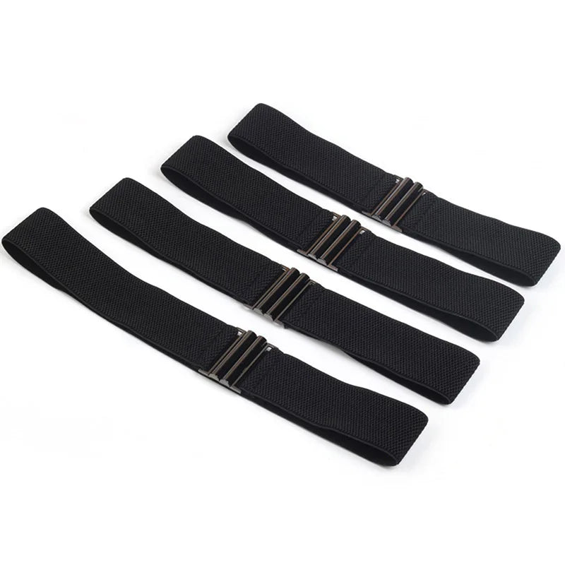 Elastic Wide Waist Belt — Women's Buckle Strap