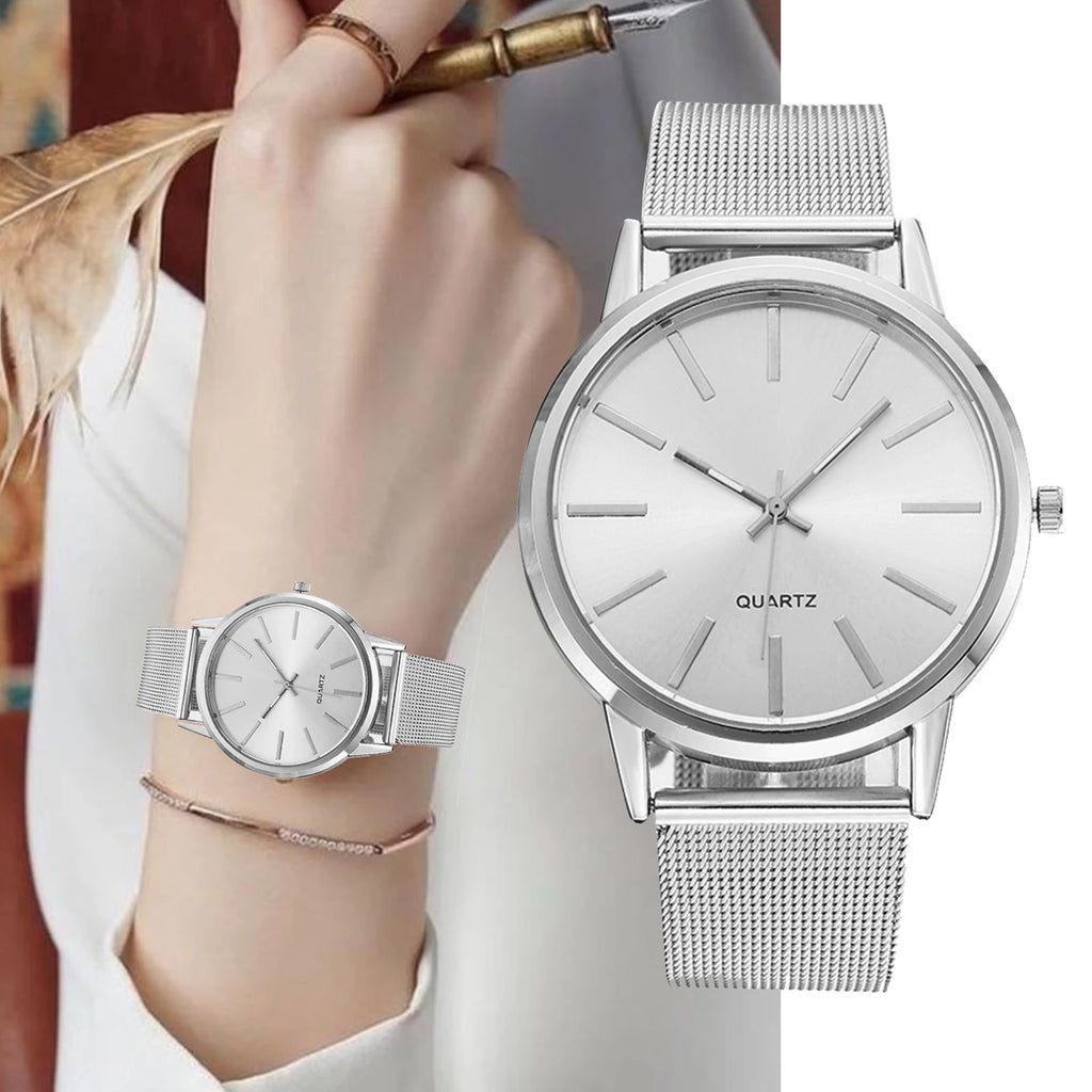 Silver Minimalist Women's Watch