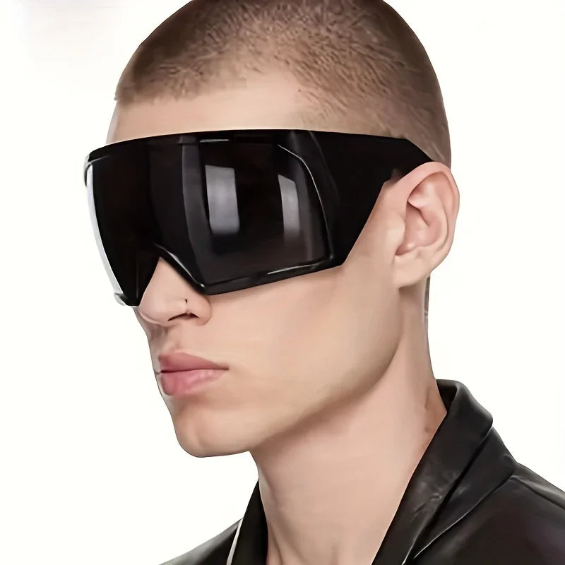 Shield Wrap Sunglasses – Futuristic UV400 Shades