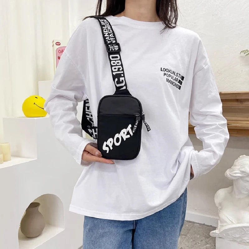 Graffiti Print Hip Hop Chest Bag