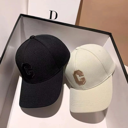 C Letter Embroidered Baseball Cap