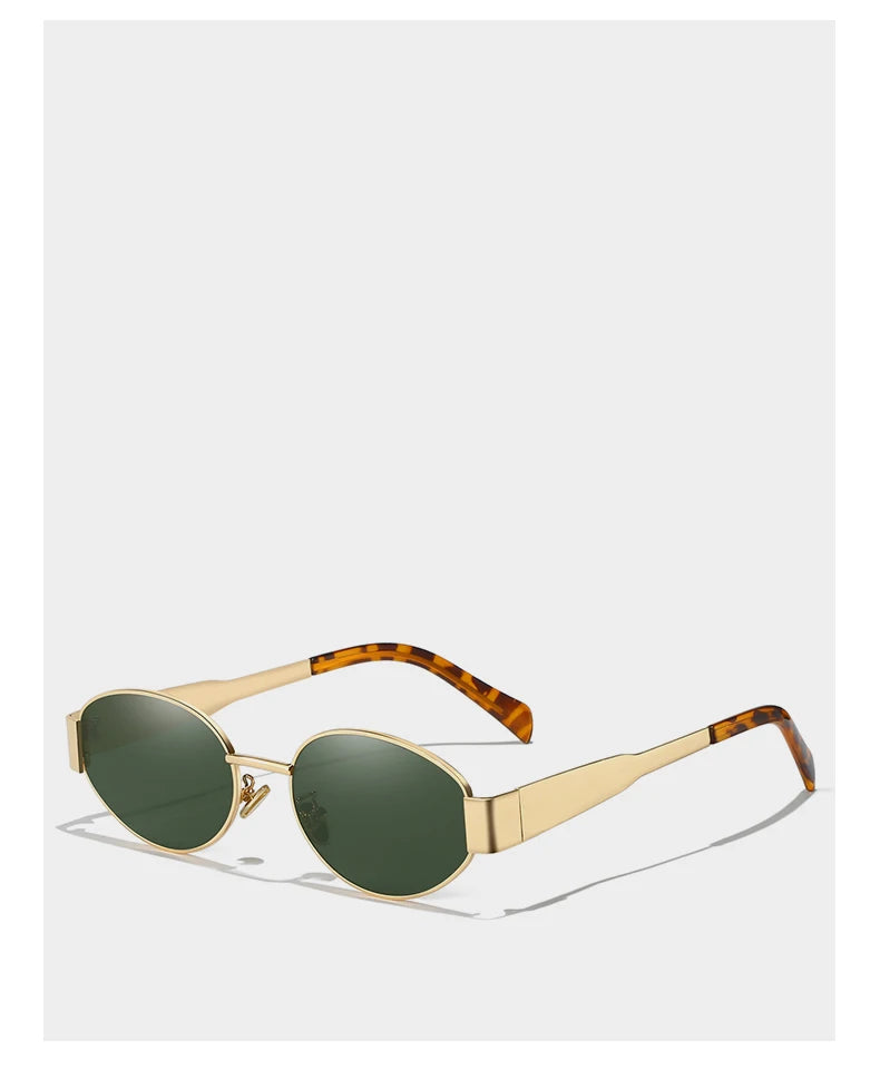 Alloy Oval Sunglasses