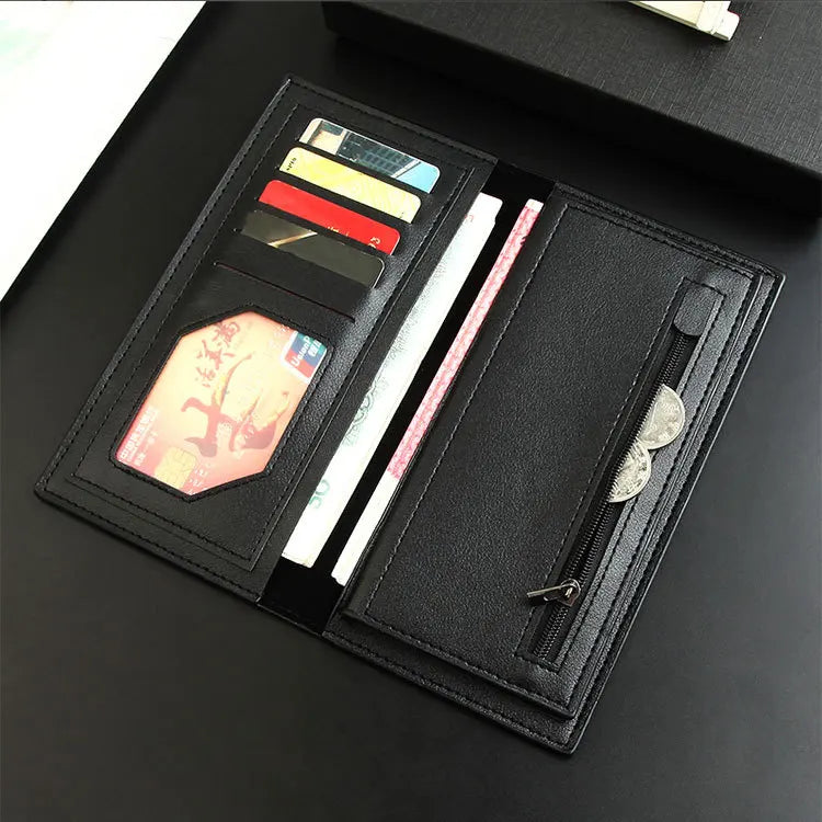 Men's Luxury Slim Leather Bifold Wallet