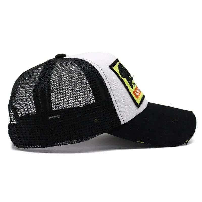 Letter Embroidery Trucker Hat