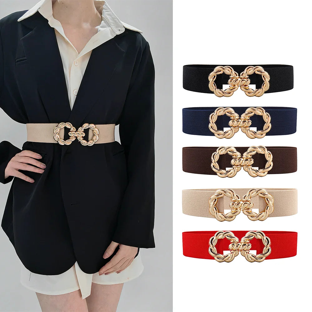 Luxury Corset Waist Belt — Metal Buckle