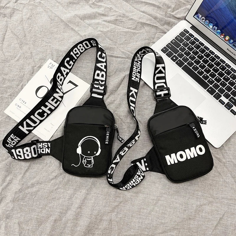 Graffiti Print Hip Hop Chest Bag