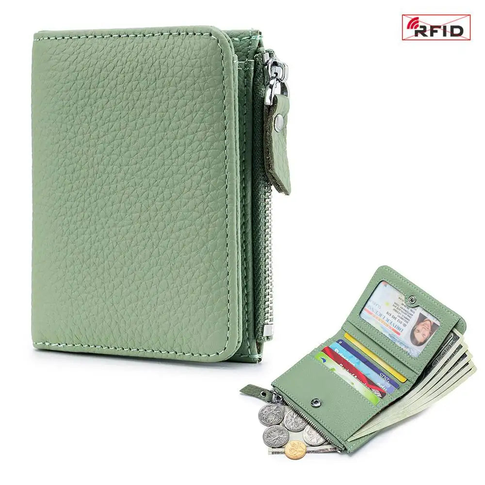 Women's RFID Leather Slim Wallet