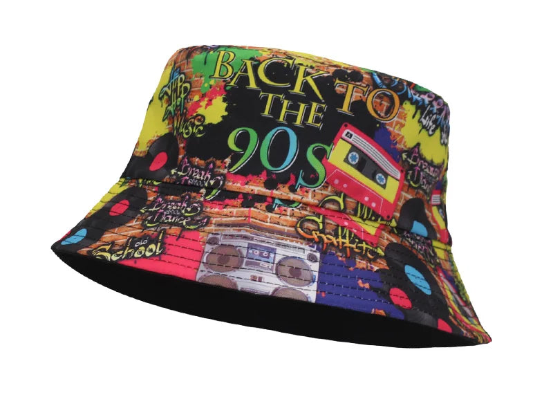 Reversible Letter Hip Hop Panama Hat