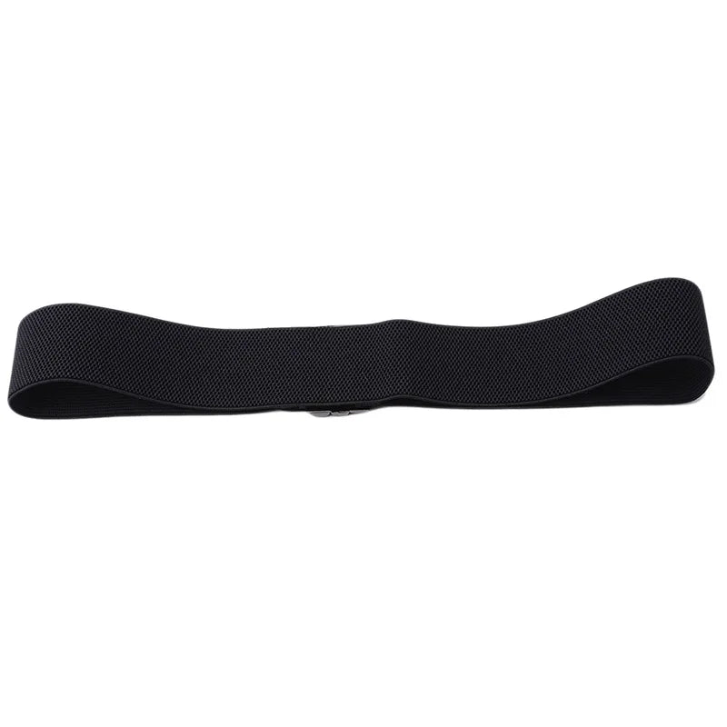 Elastic Wide Waist Belt — Women's Buckle Strap