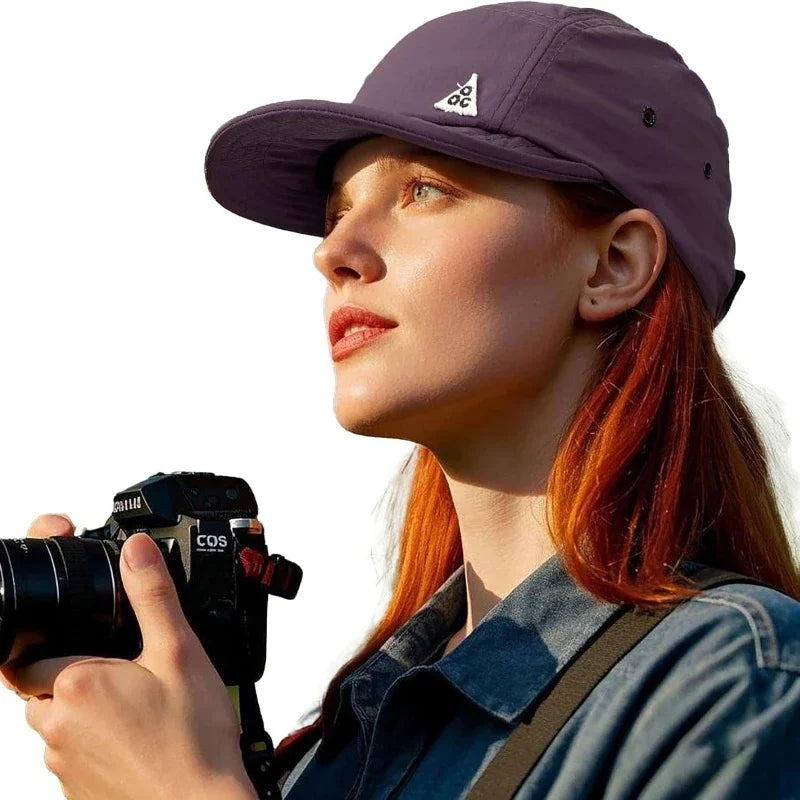 Trucker Baseball Cap with Flat Bill — Unisex Sun Hat