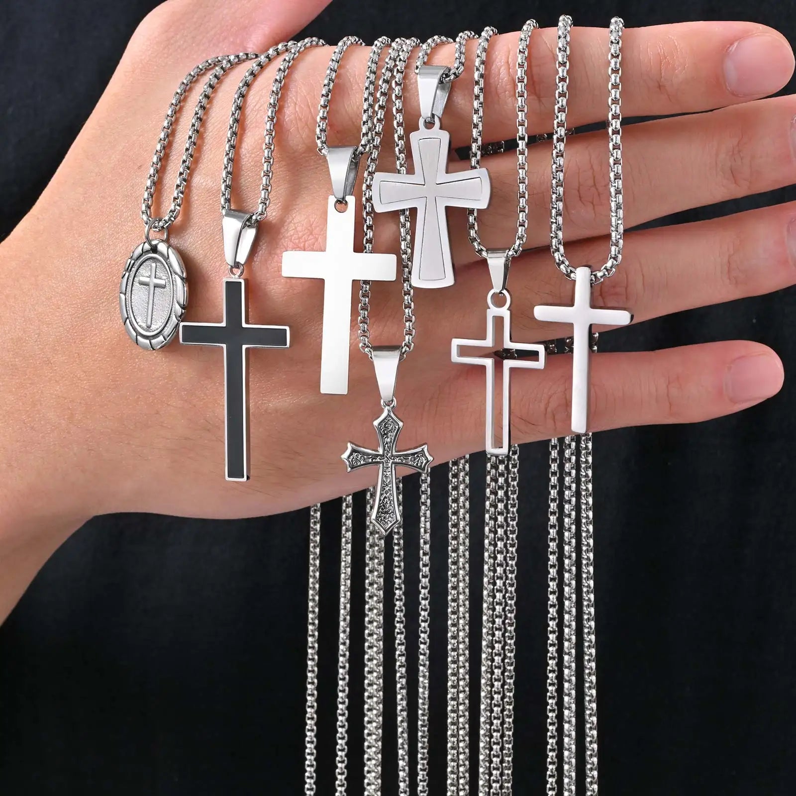 Minimalist Stainless Steel Cross Necklace