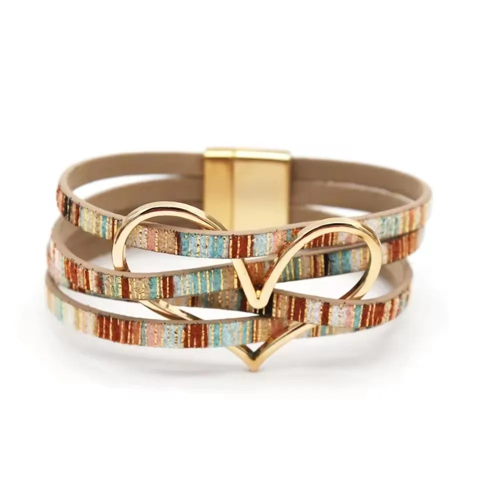 Multilayer Leather Wrap Bracelet