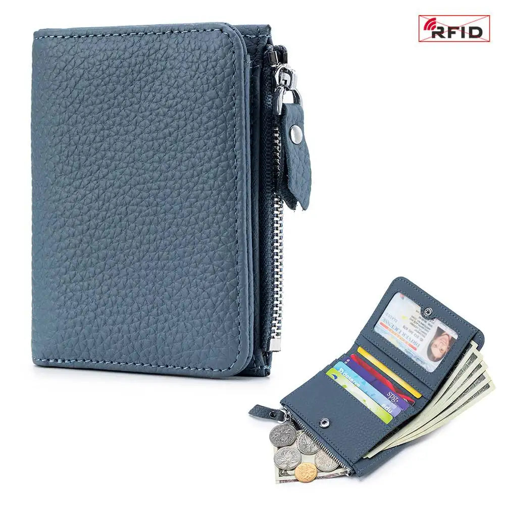 Women's RFID Leather Slim Wallet