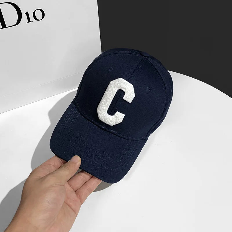 C Letter Embroidered Baseball Cap