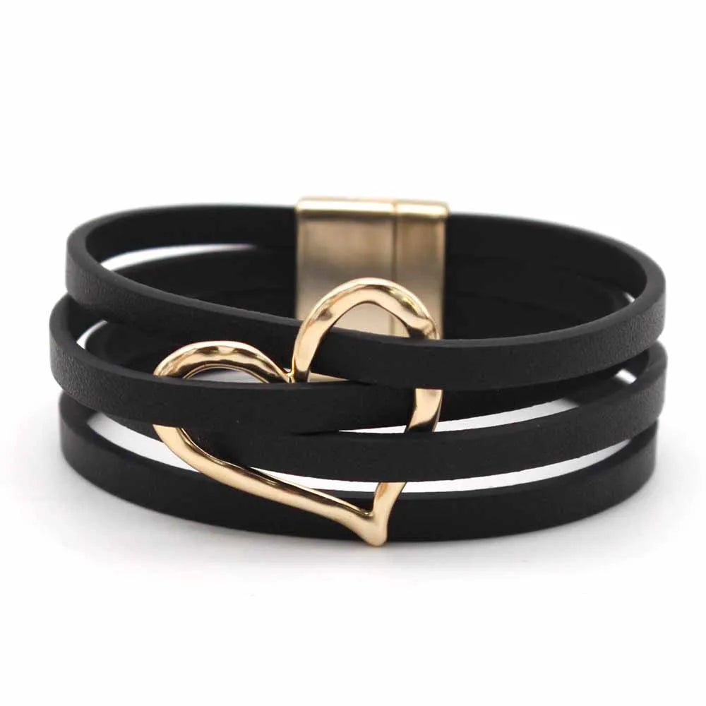 Multilayer Leather Wrap Bracelet
