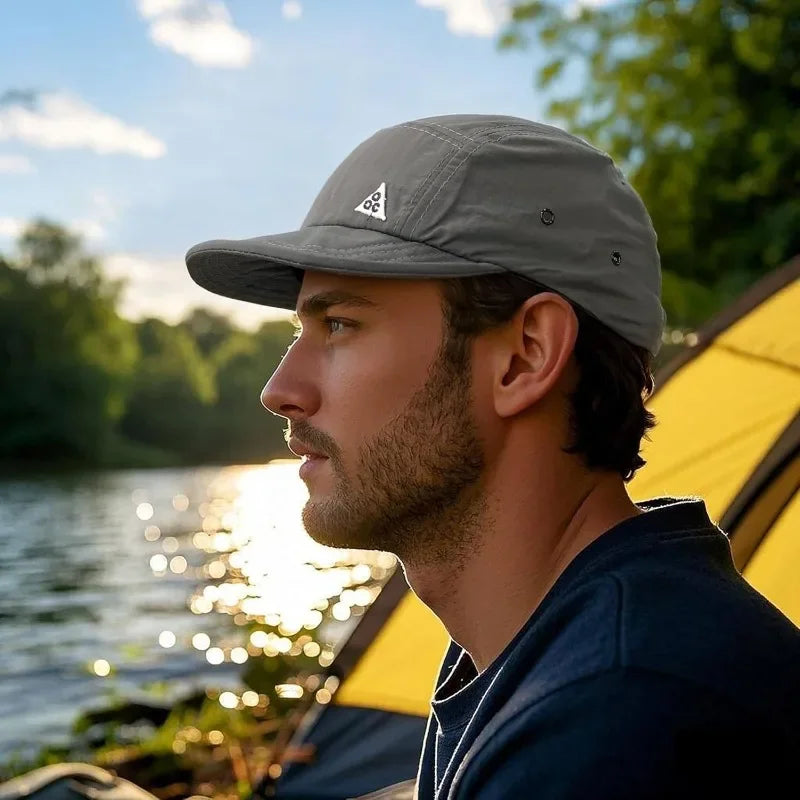 Trucker Baseball Cap with Flat Bill — Unisex Sun Hat