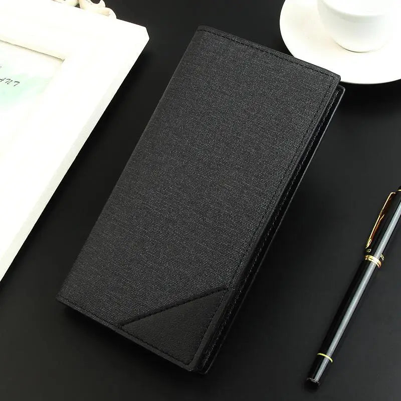 Men's Luxury Slim Leather Bifold Wallet