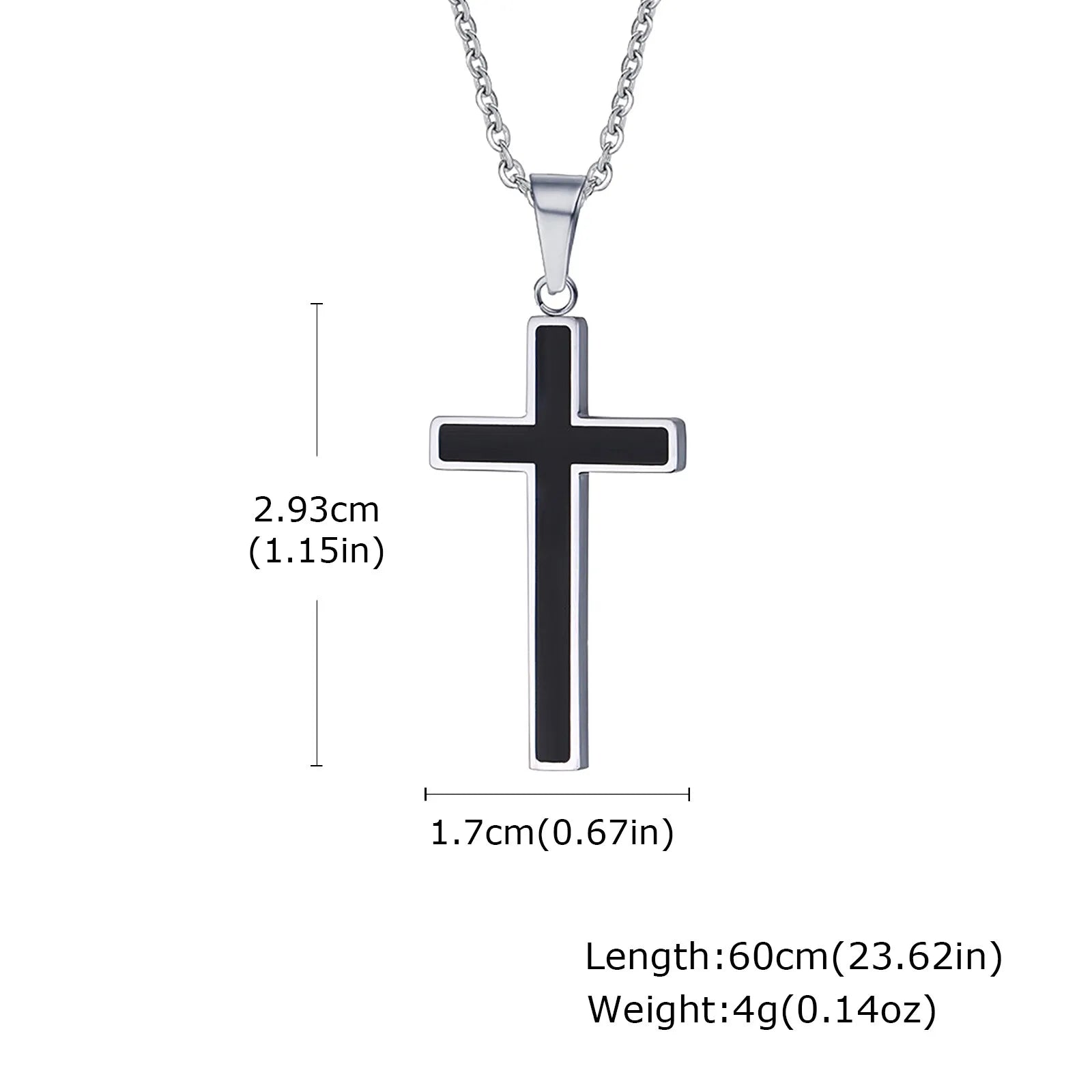 Minimalist Stainless Steel Cross Necklace