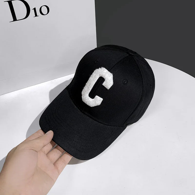 C Letter Embroidered Baseball Cap