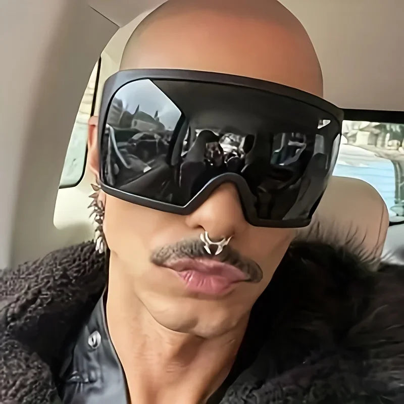 Shield Wrap Sunglasses – Futuristic UV400 Shades
