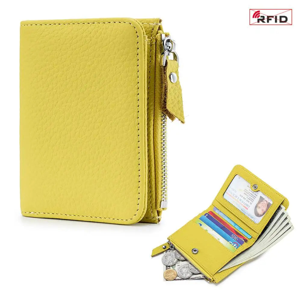 Women's RFID Leather Slim Wallet