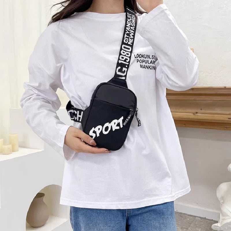 Graffiti Print Hip Hop Chest Bag