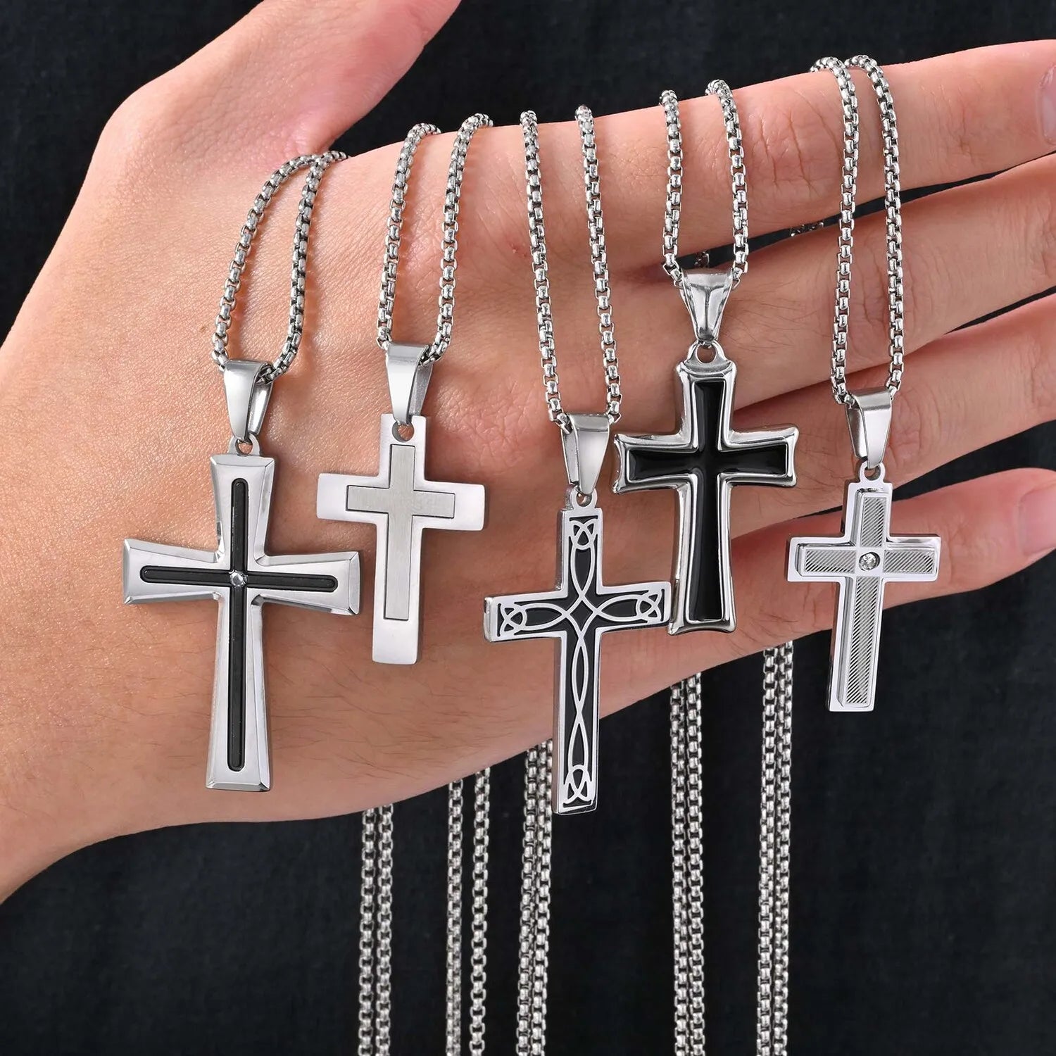 Minimalist Stainless Steel Cross Necklace