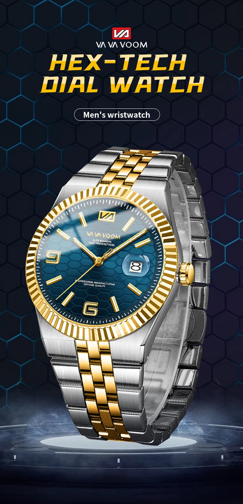 Honeycomb Luminous Men's Watch