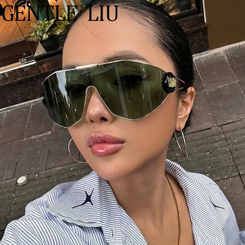 Steampunk Shield Sunglasses