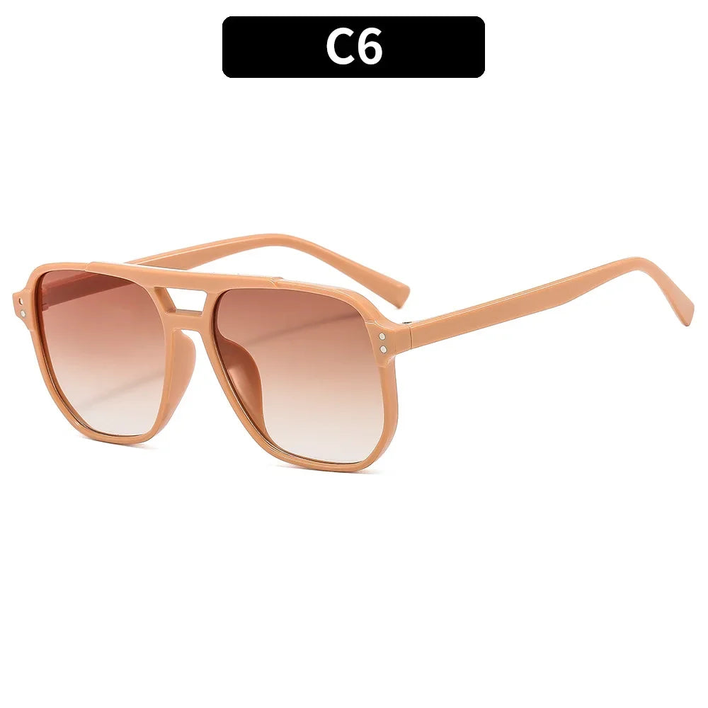 Vintage Square Polygon Sunglasses