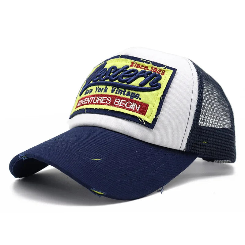 Letter Embroidery Trucker Hat