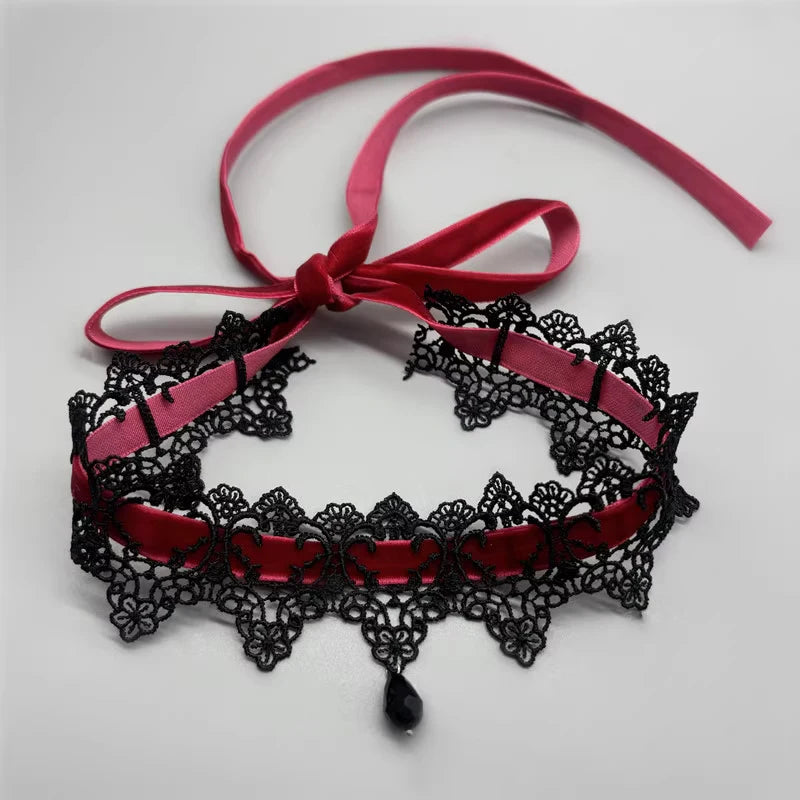 Gothic Lace Velvet Choker