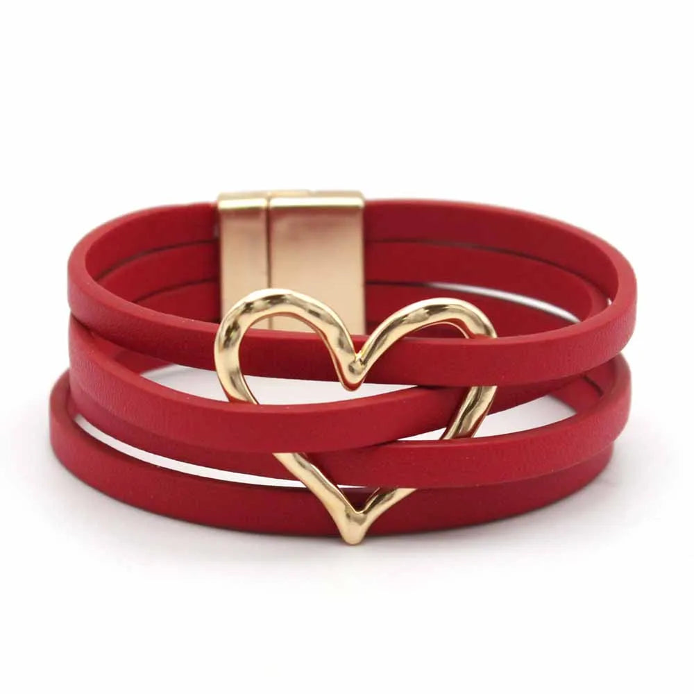 Multilayer Leather Wrap Bracelet